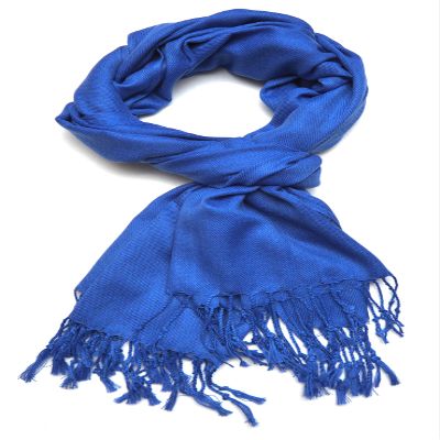 Gelante Plain Soft Pashmina Shawl Wrap Scarf Solid Colors. 615-Royal Blue