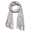 Gelante Plain Soft Pashmina Shawl Wrap Scarf Solid Colors. 615-Light Gray view 2