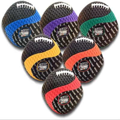 fun gripper Grip Zone (V) 8.5 Inch Pee Wee Footballs - Assorted Colors- Easy Grip Mesh Footballs (Set of 6) Assorted Colors by: Saturnian I PE Supplier