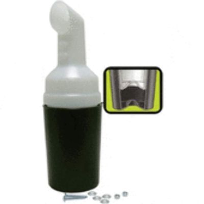 Golf Cart Sand Bottle with Universal Rattle Proof Holder