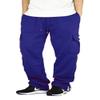 AIRNINE Men's Fleece Cargo Sweatpants Heavyweight S-6XL (Royal Blue, Small) view 1