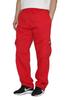 AIRNINE Men's Fleece Cargo Sweatpants Heavyweight S-6XL (Red, Small) view 1