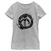 Star Wars Girl's Painted Skull T-Shirt Athletic Heather, X-Small view 1