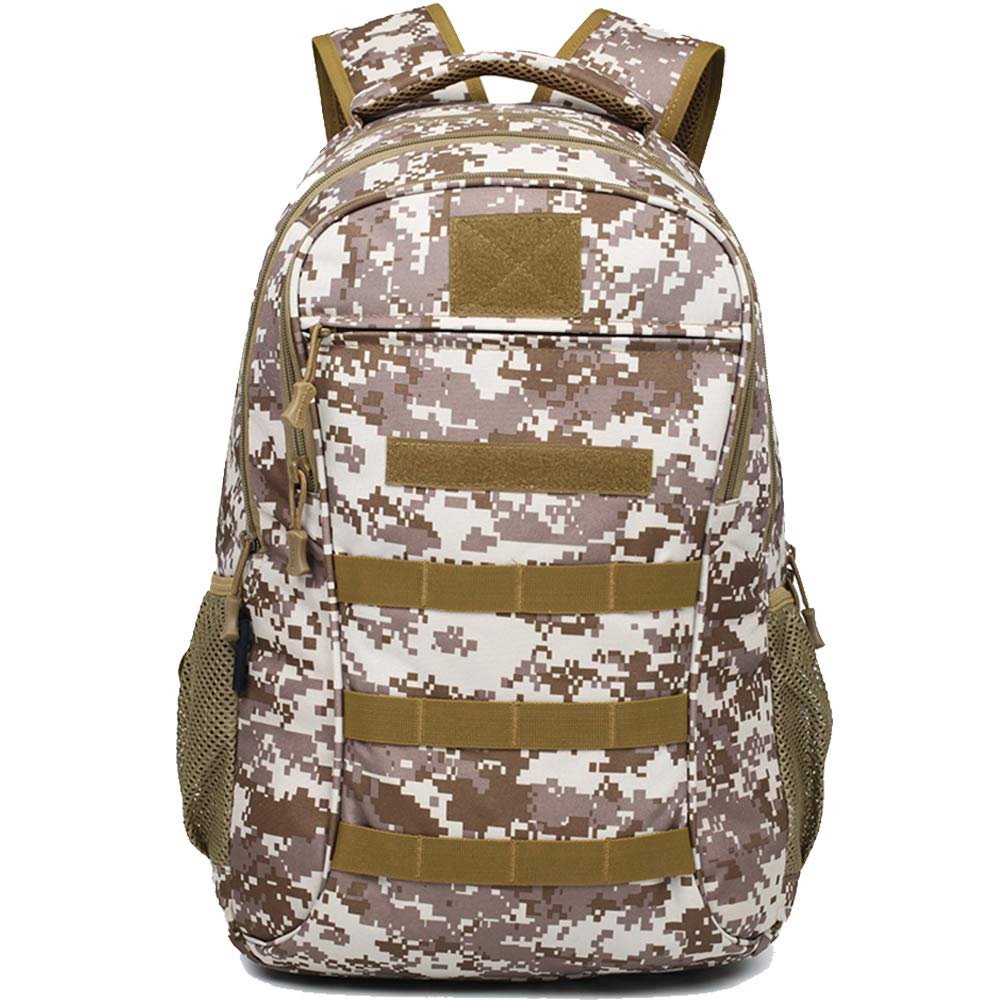 Hiking Daypacks 42L Rucksack Pack Molle Backpack with USB Charging Port & Headphone Interface