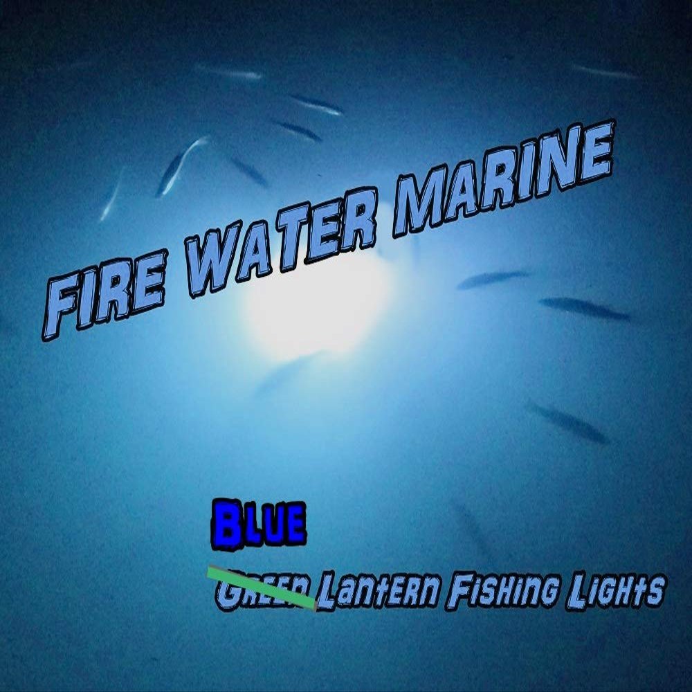 Fire Water Marine White or Blue Maxx Submersible Under Water Led Fishing Light (Blue)