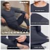 TSLA Men's Thermal Underwear Set, Microfiber Soft Fleece Lined Long Johns, Winter Warm Base Layer Top & Bottom, Soft Micro Fleece Dark Grey, XX-Large view 4