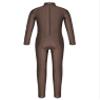 JEATHA Kids Girls Classic Long Sleeves Full Body Gymnastics Exercise Unitard Sports Leotard Bodysuit Costumes Brown 4-5 view 2