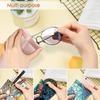 FINTIE Soft Eyeglasses Case with Cleaning Cloth, Portable Squeeze Top Vegan Leather Glasses Pouch, Sunglasses Eyewear Bag, Rose Gold view 4