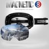 OutdoorMaster Ski Goggles PRO - Frameless, Interchangeable Lens 100% UV400 Protection Snow Goggles for Men & Women (White Frame VLT 10% Grey Lens and Free Protective Case) view 2