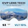 OutdoorMaster Ski Goggles PRO - Frameless, Interchangeable Lens 100% UV400 Protection Snow Goggles for Men & Women (Camo Frame VLT 10% Grey Lens with REVO Silver and Free Protective Case) view 3