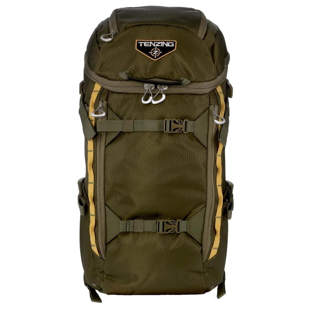 TENZING 1500 Whitetail Day Pack, Olive Green Ultra-Durable Hunting Backpack with 4 Compartments & 10 Organizational Pockets Camo Backpack for Hunting Gear and Equipment