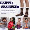 DoSmart Men's Winter Thermal Fleece Lining Knit Slipper Socks Soft Warm Cozy Fuzzy Fluffy Christmas Non Slip Socks (Brown B) view 2