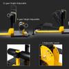 Goplus Deep Squat Machine, 8-in-1 Sissy Squat Fitness Equipment Functional Core Workout Training Sit Up & Push Up Leg Exerciser, with Anti-Skid Measures, Soft PVC Cover, Handy Wheels (Yellow&Black) view 3