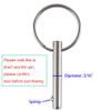 4 Pack Small Quick Release Pin, Diameter 3/16", Usable Length 0.95", Full 316 Stainless Steel, Bimini Top Pin, Marine Hardware view 3