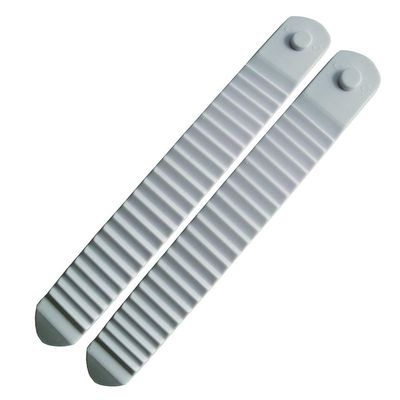 UP100 One Pair White Snowboard Binding Parts Ankle/Toe Ladder Straps for Ratchet Buckle Snowboard Boots (Length 180mm no Hole)