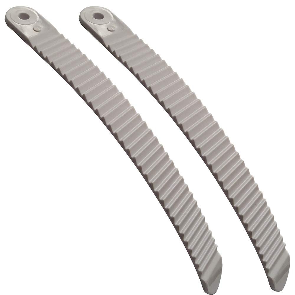 UP100 One Pair White Snowboard Binding Parts Ankle/Toe Ladder Straps for Ratchet Buckle Snowboard Boots (Length 215mm with Hole)