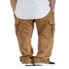 AIRNINE Men's Fleece Cargo Sweatpants Heavyweight S-6XL (Wheat, X-Large) view 2