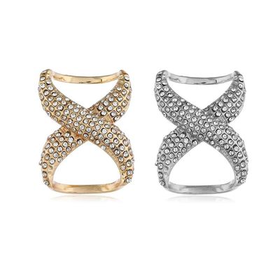 2PCS Alloy Scarf Slide/Ring/Clip & T-Shirt/Shawl/Waist Buckle Fashion Rhinestone Smooth Scarves Clips Silk Clasp Clothing Wrap Fasten Holder Fashion Decoraion Accessories for Women Girls9Gold+Silver)