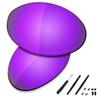 SAUCER Premium Replacement Lenses & Rubber Kits for Oakley Romeo 1 Sunglasses High Defense - Violet Purple Polarized view 1