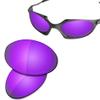 SAUCER Premium Replacement Lenses & Rubber Kits for Oakley Romeo 1 Sunglasses High Defense - Violet Purple Polarized view 2