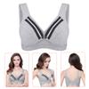 Women Seamless Nursing Bra, Soft Cotton Sleeping Maternity Breastfeeding Bra Pregnant Women Underwear(L Gray) view 4