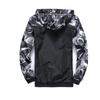 Muzboo Men's Hooded Windbreaker Lightweight Windproof Quick-Drying Zipper Camouflage Windbreaker view 2