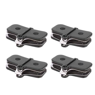 Alomejor Resin and Semi-Metal Bike Brake Pads, 4 Pairs with Spring Clips, compatible with SAINT M810, M820, ZEE M640