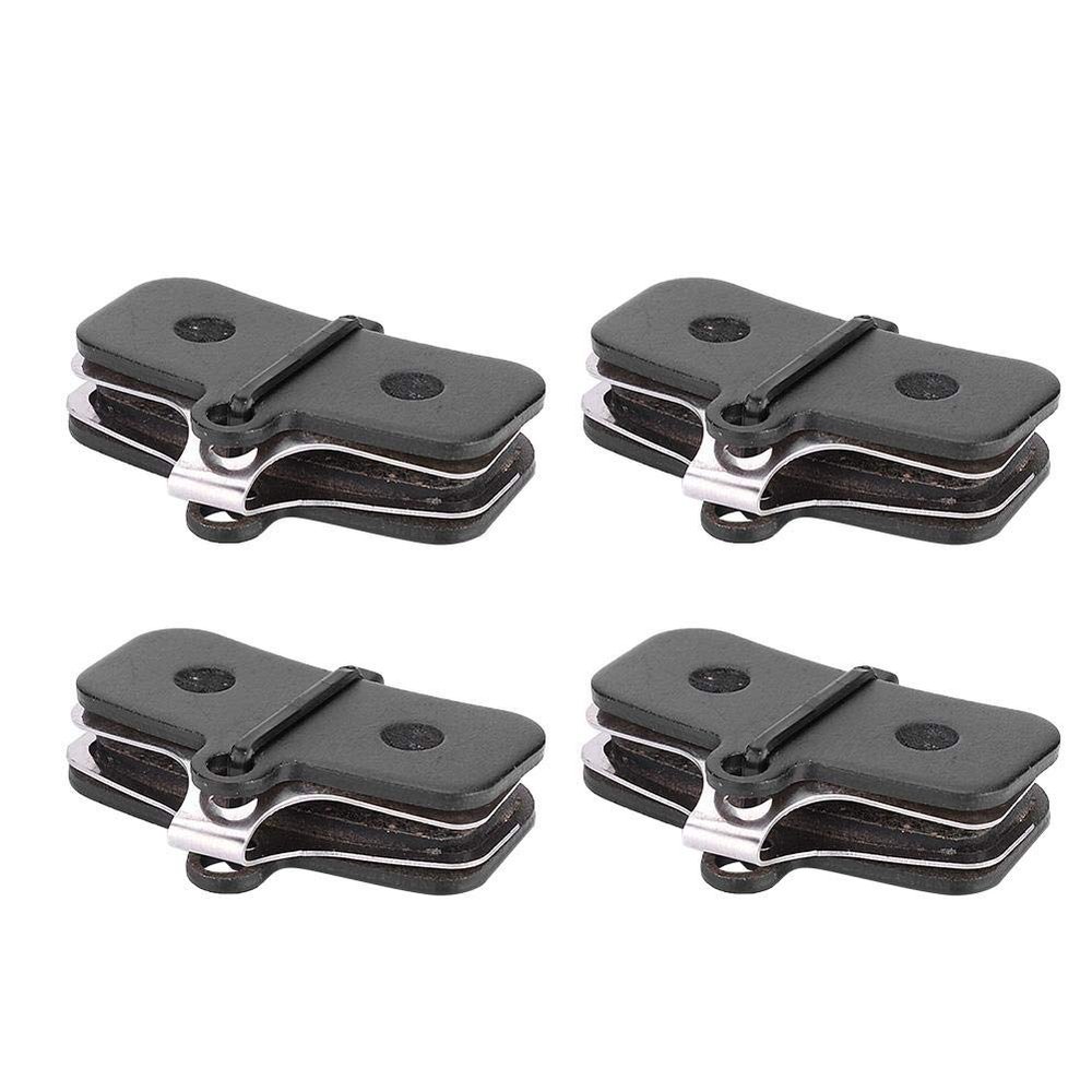 Alomejor Resin and Semi-Metal Bike Brake Pads, 4 Pairs with Spring Clips, compatible with SAINT M810, M820, ZEE M640