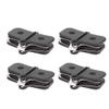 Alomejor Resin and Semi-Metal Bike Brake Pads, 4 Pairs with Spring Clips, compatible with SAINT M810, M820, ZEE M640 view 1