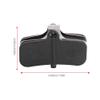 Alomejor Resin and Semi-Metal Bike Brake Pads, 4 Pairs with Spring Clips, compatible with SAINT M810, M820, ZEE M640 view 3