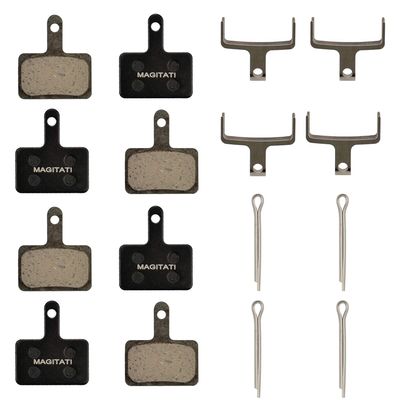 4 Pairs Resin Bike Bicycle Disc Brake Pads for TRP Tektro Shimano Deore Br-M575 M525 M515 T615 T675 M505 M495 M486 M485 M475 M465 M447 M446 M445 M416 M415 M395 M375 M315 M355 C601 C501