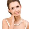 Cryshimmer Pearl Choker Necklace for Women Faux Pearl Beads Strand Necklace Earring Set Costume Jewelry,Christmas Gift for Her view 2