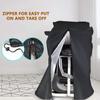 Treadmill Cover for Non-Folding Home Running Machines with Zipper & Drawstring, Black (65x30x55 inch) view 4