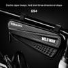 WILD MAN 1.2L Rainproof Hard Shell Bike Saddle Bag for Bicycle Triangle Frame Under Seat for Road Mountain Cycling (Black,ES4) view 2