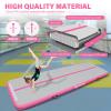 AKSPORT Air Mat Tumble Track 10ft 13ft 16ft 20ft Gymnastics Tumbling Mat Inflatable Tumble Track with Electric Air Pump for Home Use/Tumble/Gym/Training/Cheerleading (Pink, 10x3.28x0.66ft) view 2