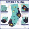 Eocom Kids Wool Socks For Boys Girls Warm Hiking Thermal Winter Cozy Soft Thick Toddlers Crew Boot Socks 6 Pairs(Dot Animal, 8-12 Years) view 4