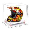 Better Display Cases Clear Acrylic Motorcycle Motocross or Racing Helmet Display Case with Pink Risers and White Base (A024-PNR) view 2
