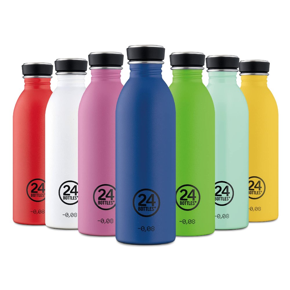24Bottles Urban Bottle  Stainless Steel Water Bottle 1 Litre, 500 ml, 250 ml  Water Bottle for Gym and Sport, 100% Safe Airtight BPA-Free, Ultralight Canteen, Sports Water Bottle