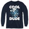 Trevco The Year Without A Santa Claus Cool Dude Youth Long Sleeve T Shirt, Small Navy view 1
