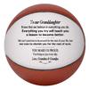 Personalized Custom Basketball - Dad to Son - Mom to Son - Grandpa to Grandson - Grandma to Grandson (Full Regulation Basketball, to Our Granddaughter from Grandma & Grandpa) view 1
