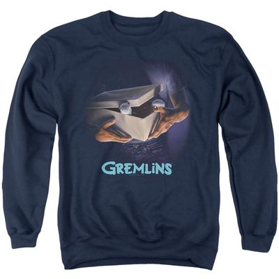 Gremlins Original Poster Unisex Adult Crewneck Sweatshirt for Men and Women, 2X-Large Navy