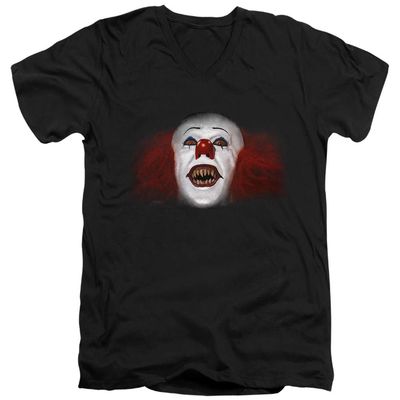 Trevco It 1990 Every Nightmare Youve Ever Unisex Adult V-Neck T Shirt for Men and Women, Large Black
