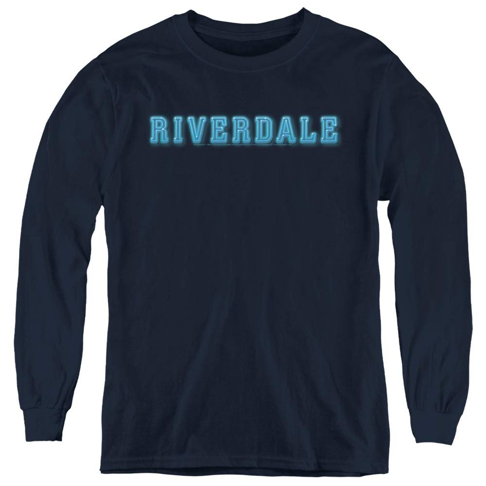 Trevco Riverdale Riverdale Logo Youth Long Sleeve T Shirt, Large Navy