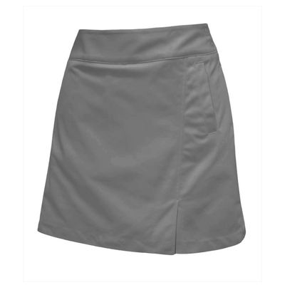 Monterey Club Women's 18 inches Team Woven Golf Skort #2944 (Gray, Size:12)