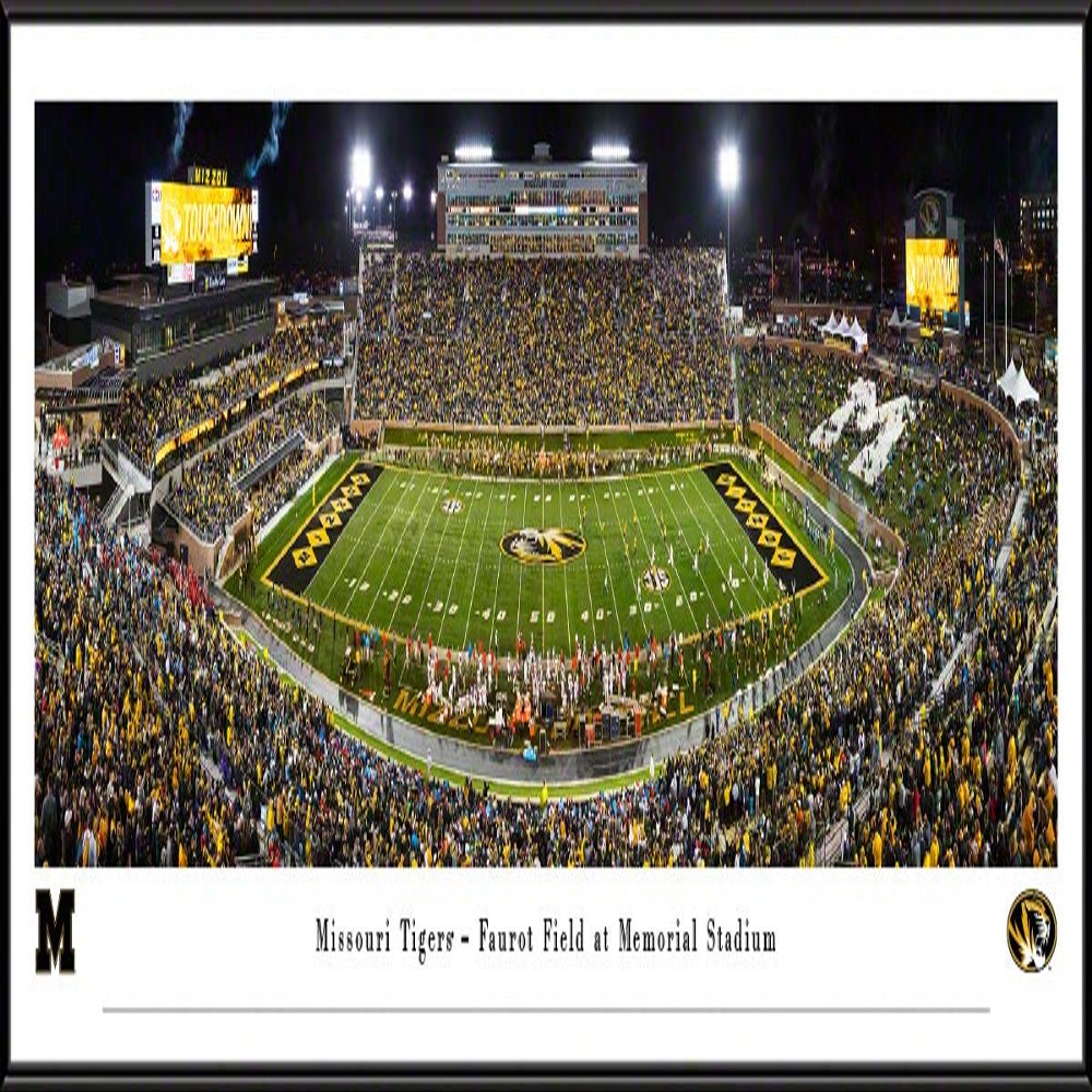 Missouri Tigers Football - 40.25x13.75-inch Standard Framed Picture by Blakeway Panoramas