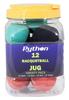 Python Variety Pack Racquetball(Jug) (12 Balls)(3-Black,3-Blue,3-Red, 3-Green) view 1