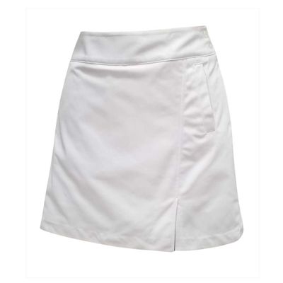 Monterey Club Women's 18 inches Team Woven Golf Skort #2944 (White, Size:16)