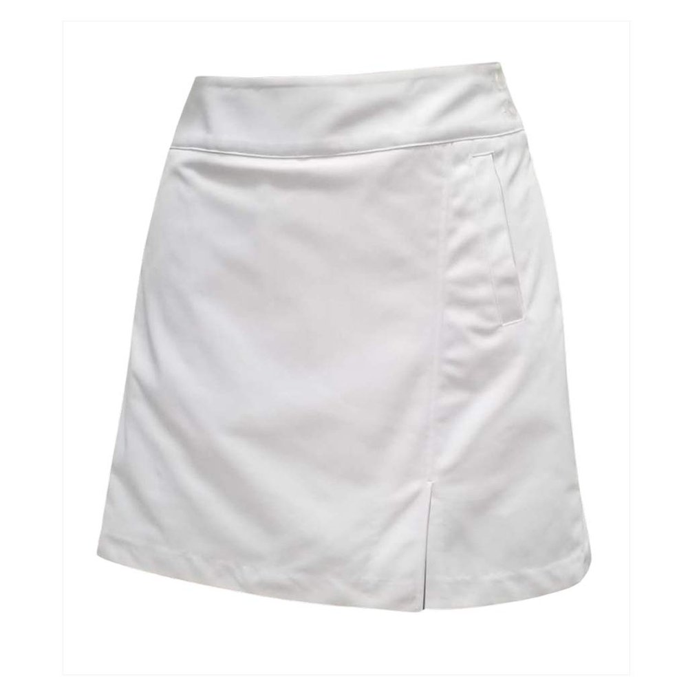 Monterey Club Women's 18 inches Team Woven Golf Skort #2944 (White, Size:16)
