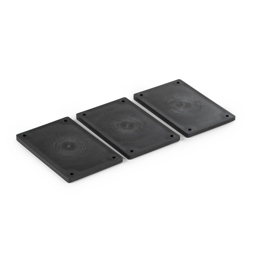 Titan Fitness 3 Pack UHMW Plastic Shoes for High-Low Push-Pull Sled Extra Thick Replacement Skis