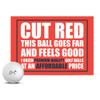 Cut Red Golf Balls - Premium, Soft Core Golf Ball - Offers Decreased Ball Spin & Improved Golf Shot Accuracy and Control - 2 Piece Construction (One Dozen) view 1